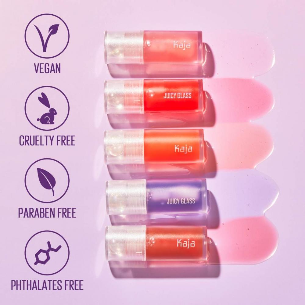 Kaja Juicy Glass Lip Oil 0.13 Oz   3.69 G Plum Paloma Red Plum