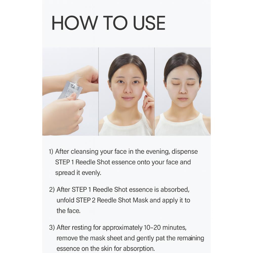 VT COSMETICS VT Reedle Shot 1000 2-Step Mask 2ea (2 Times of Use)