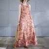 Women's Long Skirt Summer New Round Neck Printed Dress