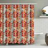 Botanical Shower CurtainGreenery Leaf Pattern Fabric LinerRustic Farmhouse DecorBathroom ArtNature ThemeVanity BackdropStylish H