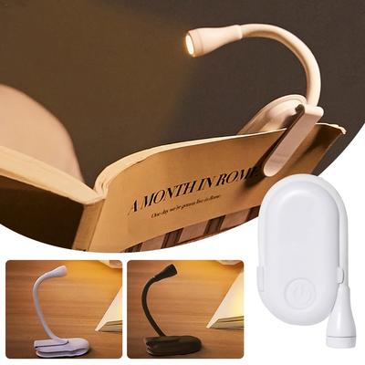 Book Light Mini LED Reading Light 3-Level Rechargeable Warm Cool White Flexible Easy Clip Lamp Read Night Reading Drop Shipping