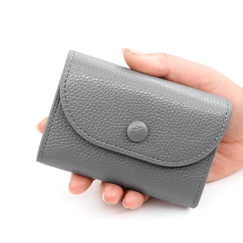 Large Capacity Soft PU Leather Coin Purse and Card Holder with Zipper