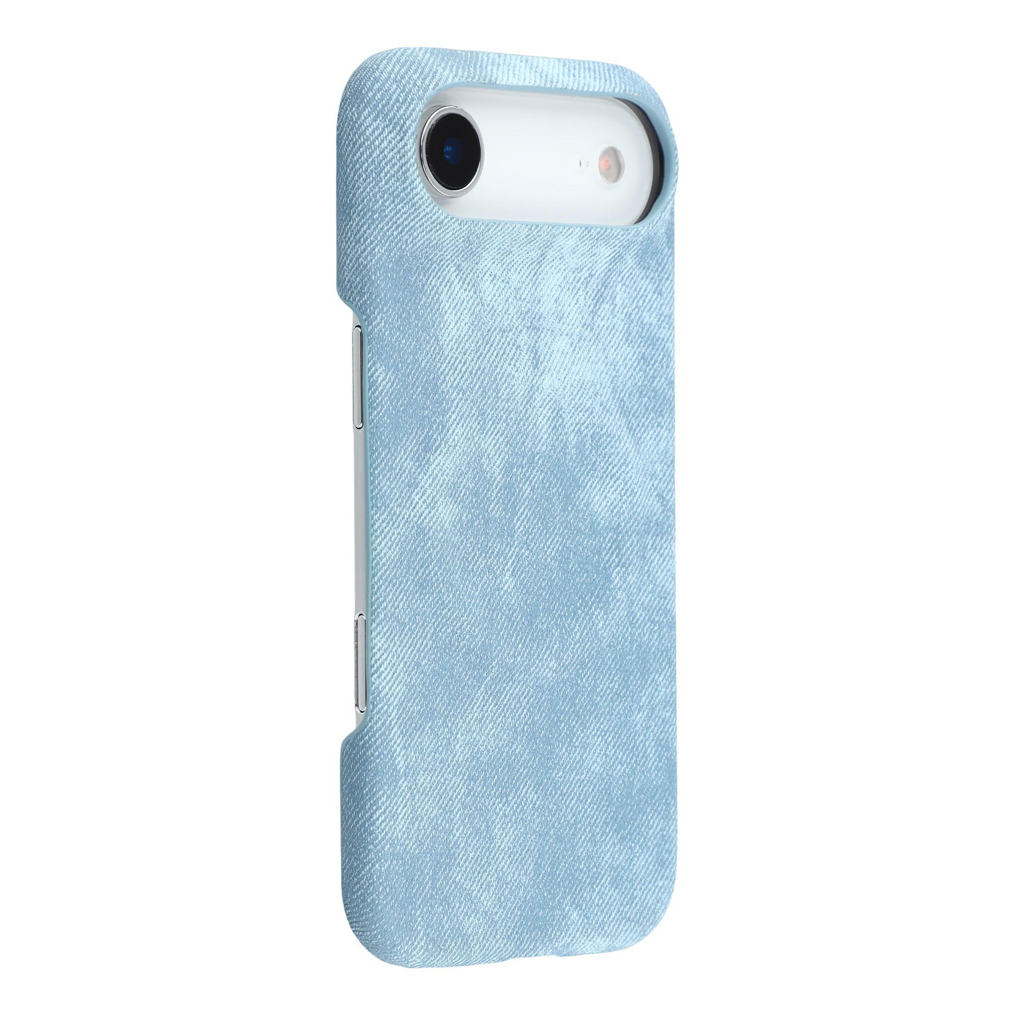 

Для iPhone Air Магнітний Чохол Текстура Денімної Тканини Шкіра + Полікарбонат Ударостійкий Чохол для Телефону