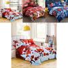Cozy Holiday Quilt Cover And Pillow Case Set With Vibrant Santa Claus Patterns