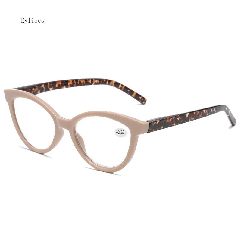 Modische Cat-Eye-Lesebrille Damen Kunststoff Alterssichtige Optische Lesebrille Brillen Optisch +1.0+4.0 Lesebrille