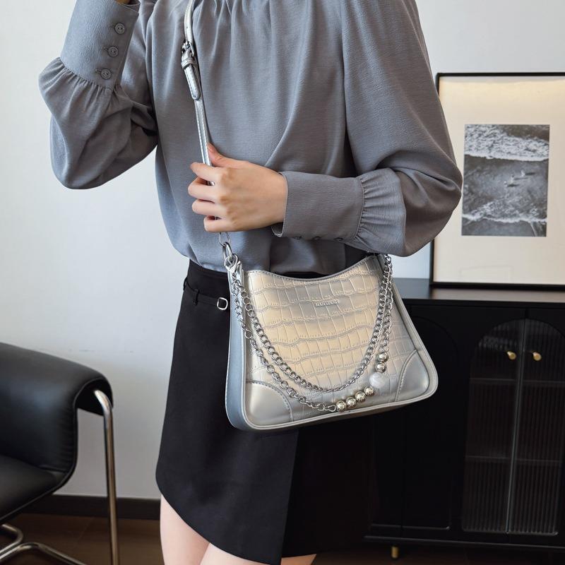 Large-capacity bag women's versatile new casual popular shoulder messenger bag bucket bag