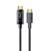 6A Transparent Type-C Data Cable, 100W Super Fast Charging, Compatible with Huawei, Xiaomi, and Apple Devices.