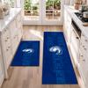 Parramatta Eels Flannel Kitchen Floor Mat – Non-Slip, Absorbent and Easy to Clean Suitable for Kitchens, Entryways Bedroomsand Bathrooms