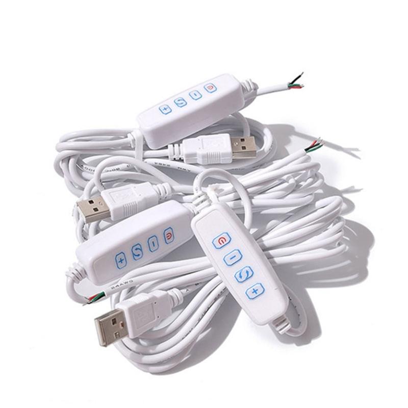 DC5V LED Dimmer Extension Cord Dimming Color Matching Extension Cable Dimming Controllers for LED Light, Ribbon Light