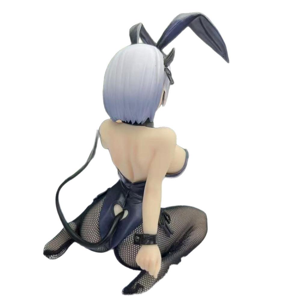 Nainai Bunny Girl Klečící Anime Figurka - Roztomilý Japonský 2D Model Ornament