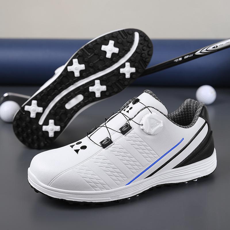 Golf shoes men's waterproof sports shoes off-court training shoes anti-side slip no nails casual