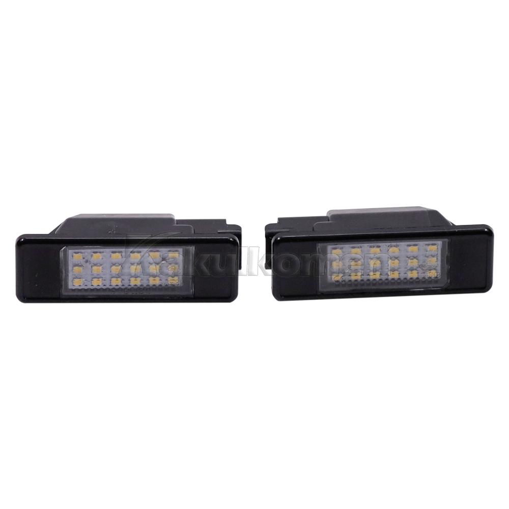 Car Rear trunk LED SMD License Number Plate Light Lamp 6000K For Peugeot 106 207 307 308 406 407 For CITROEN C3 C4 C5 C6 C8