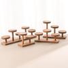 Wood Walnut Jewelry Rack Multi-layer Stepped Versatile Plant Display Rack Multi Round Desktop Display Stand Ornaments Display