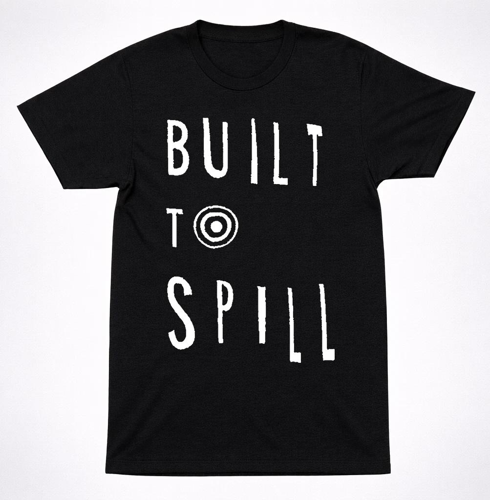 Built to Spill Logo Shirt Indie Rock Band Minimal Text Black Graphic Tee 3XL