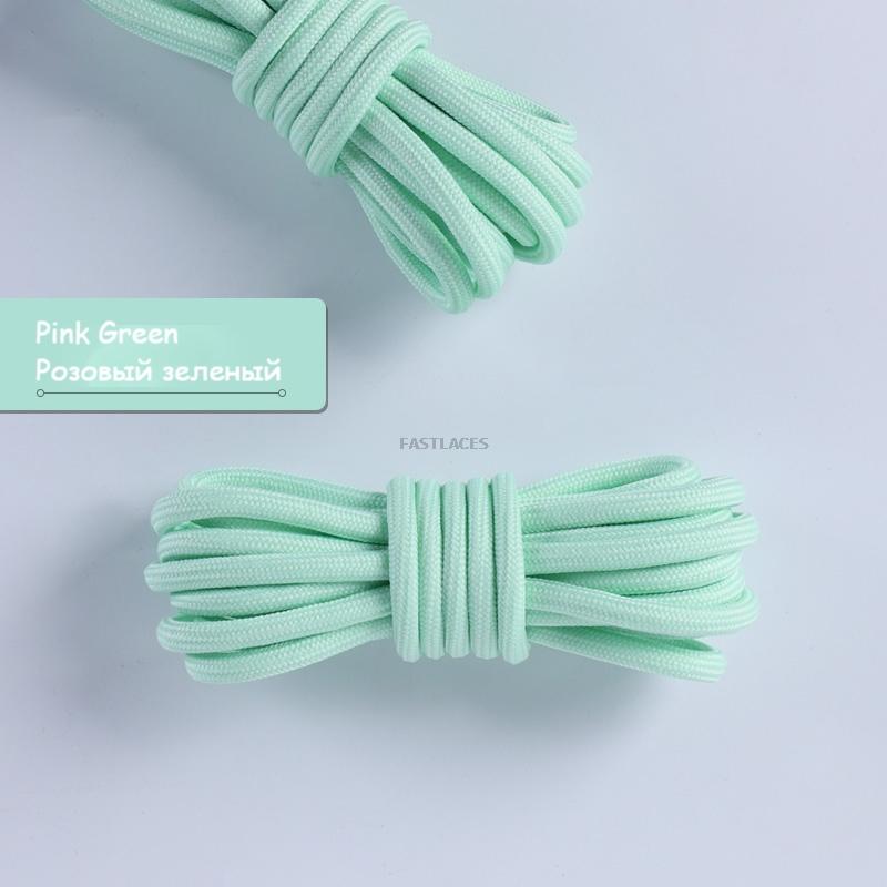 1pair Round Shoelaces Polyester Solid Classic For Yezy Sports Boot Bold Shoeslace Sneaker Shoe Laces Shoes Strings