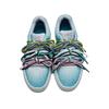 ANTA 90S Bread Shoes Men Trendy Casual Skate Shoes Light Blue Off White Multi Color Laces 112531802S-1
