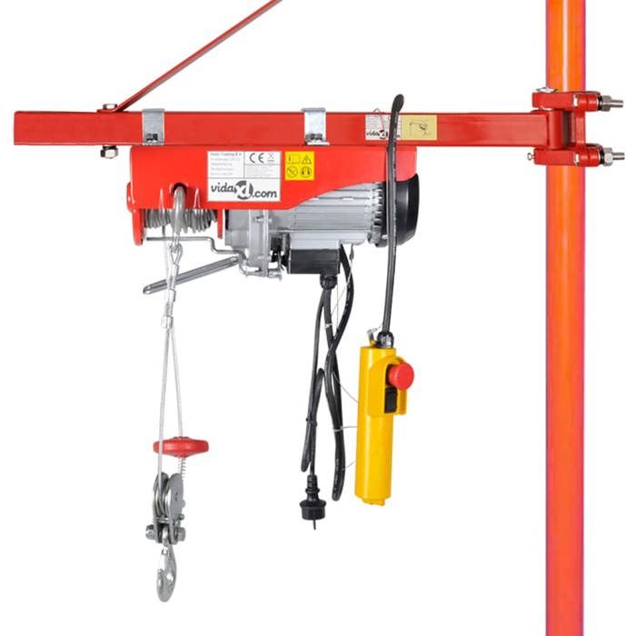 Cadre de treuil - VIDAXL - 146503 - 1000 kg - Acier - Pivotement 180°