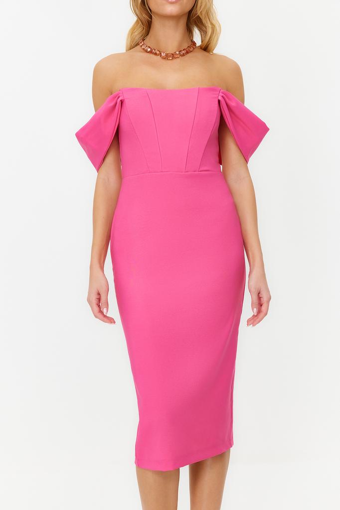 Damenkleid der neuen Saison, modisches Saks-tailliertes, gewebtes Korsett, detailliertes, elegantes Abendkleid