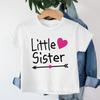 SiblingThemed Girl Clothing Big Sister Little Sister Print Summer Kids T Shirt Graphic Shirt Girls Tops Sibling Cartoon Tshirt