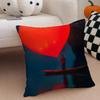Creative Heart Stealing Theme Cushion Cover Throw Pillow Cover Hidden Button Durable Polyester Chair Cushion
