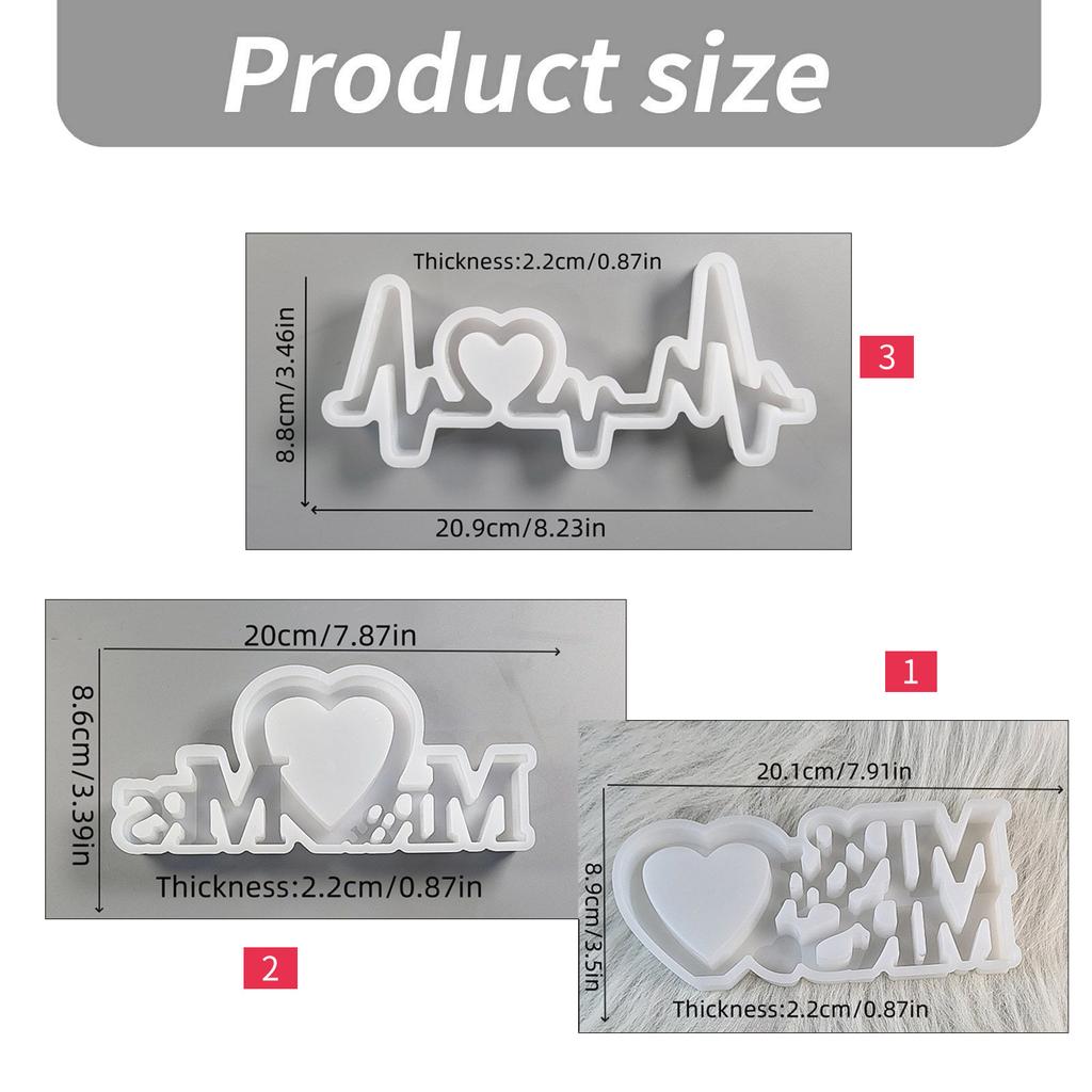 Wedding Table Decoration Resin Mold Wedding Table Ornament Crafting Mold Durable Silicone Mold for Resin Love Sign