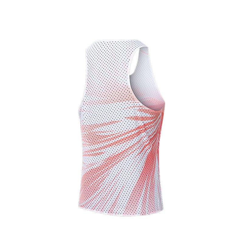 Anta Tank Top Women's Neon Bright Red/All Over Print 162445101-1