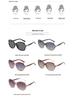 Elegant Oversized Polarized Sunglasses for Women - UV Protection, Retro Style, Face Slimming