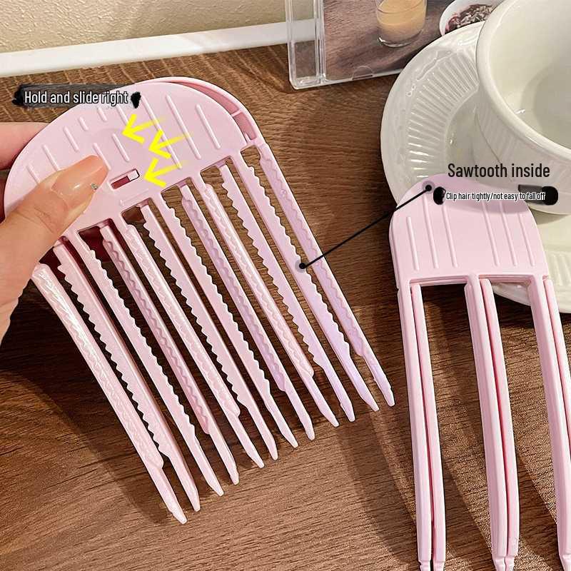 Wind Styling Comb: Fluffy Bang Shaper for Women - Volumizing Hair Pad & Clip