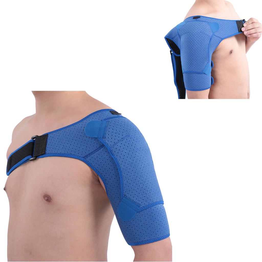 Shoulder Improved Pressurized Punched Breathable Shoulder Protector Small Size (28‑38in) Blu