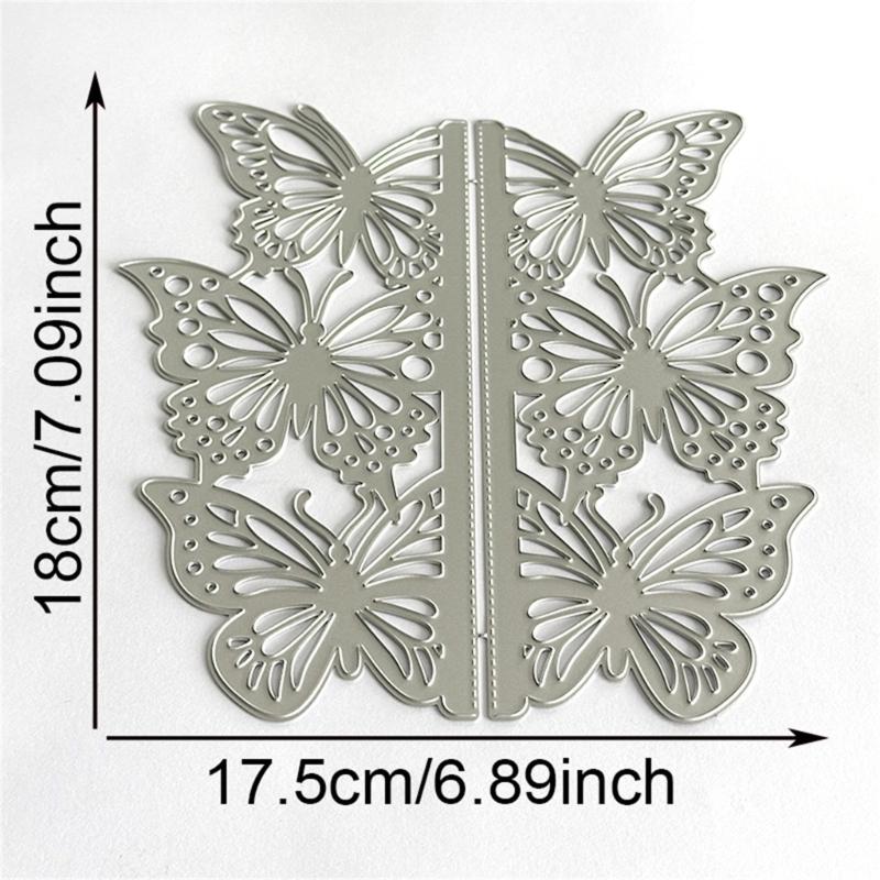 Butterfly Border Metal Die Cuts Carbon Steel Cutting Dies Embossing Stencils for Card Journal Scrapbooking Decorations