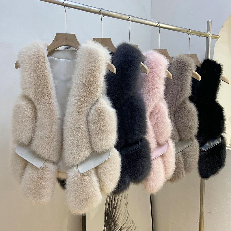 Xiyin European and American Internet celebrities ins fur vest short female imitation fox fur vest jacket light luxury