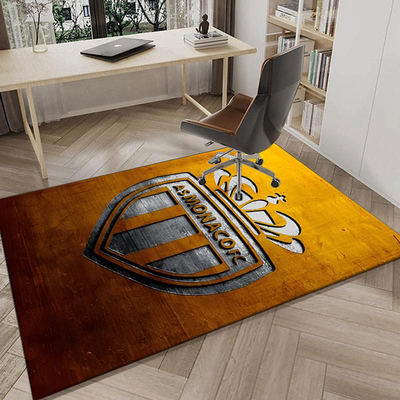 Monaco Football club Printed Area Rug for Office, Chair Rug, Decorative Carpet Floor Mat, Large Size Fan gifts Christmas gifts