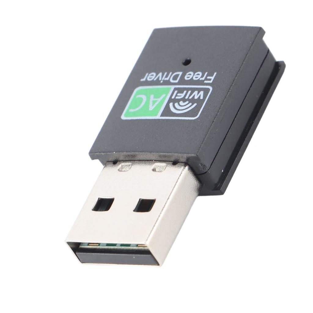 USB WiFi Adapter for PC 600M 5GHz 2.4GHz Wireless Dongle Dual Band Plug and Play WiFi Wireless Transceiver Adapter for