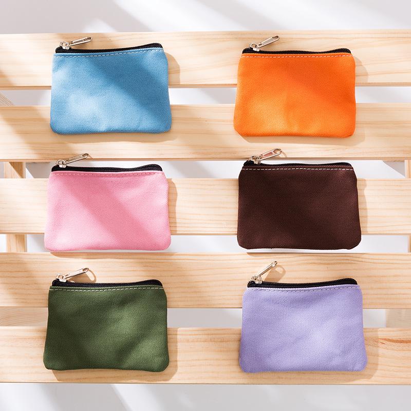 2025 Unisex Cotton Canvas Coin Purse & Card Holder