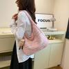 Stylish Canvas Tote Bag For Women Trendy Medium Shoulder Bag With Phone Pocket