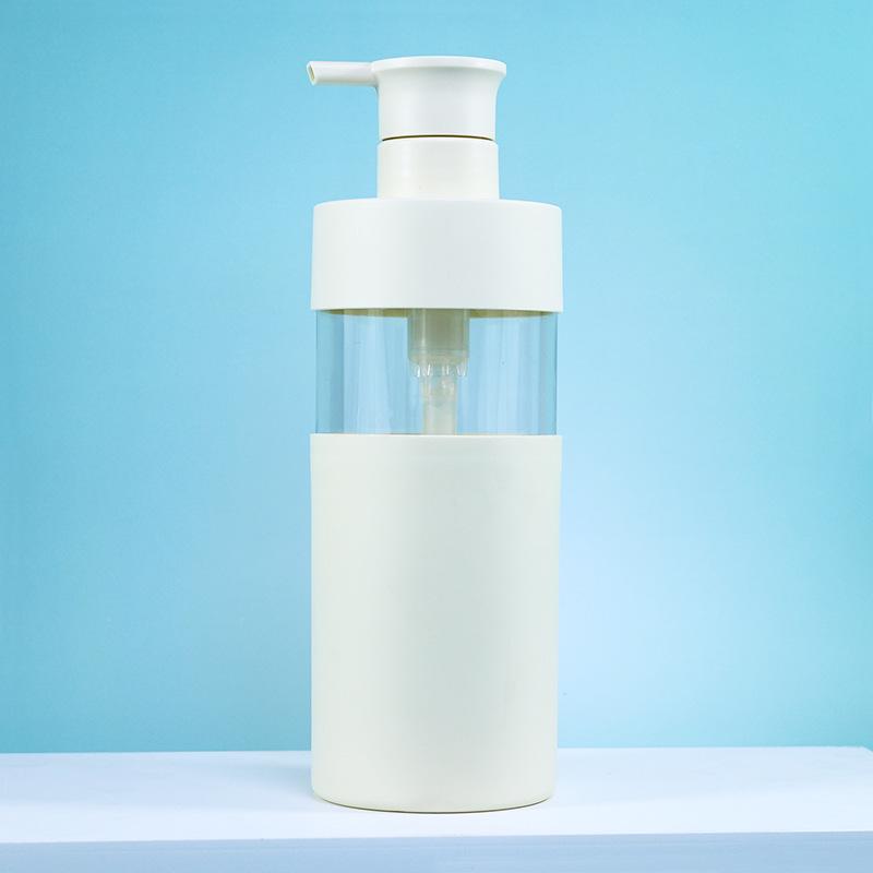 

500ml Patchwork Hollow Shower Gel Pump Bottle – Luxury PET Empty Shampoo and Wash Care Container
