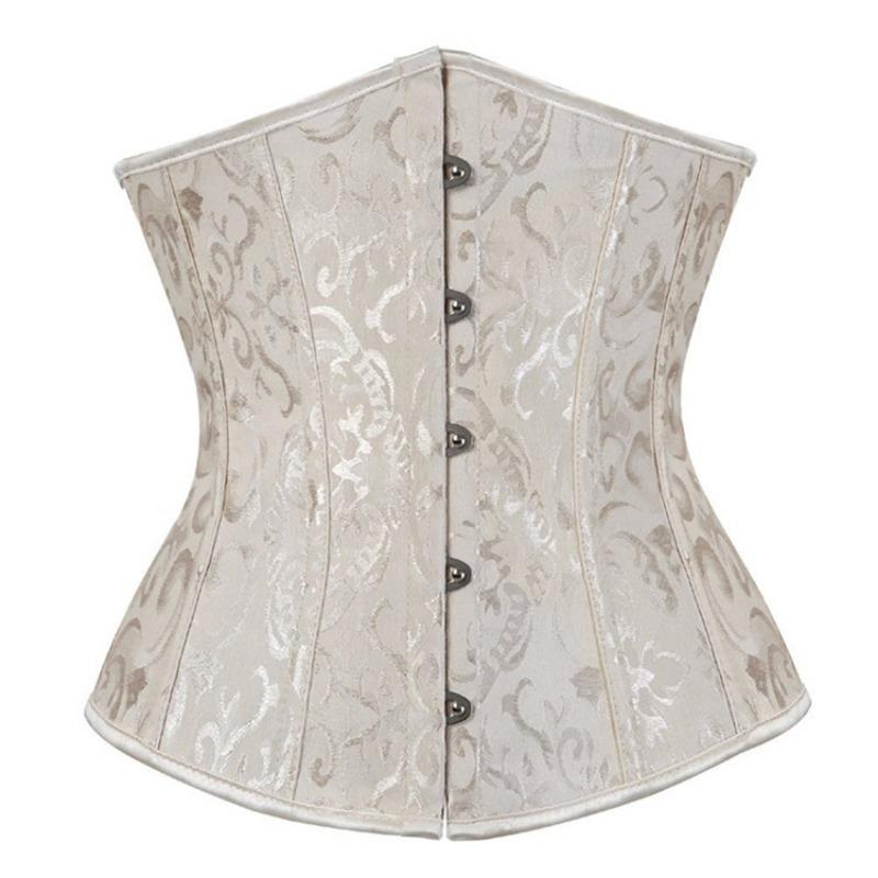 Women Solid Buckle Waist Trainer Corset Tummy Control Slimming Body Shaper