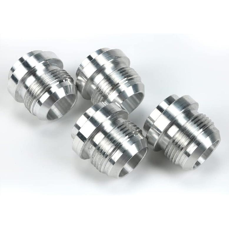An16, 16 An Male Billet 6061T6 Aluminum Weld On Fitting Bung 4PCS