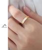 Elegant White Mother-of-Pearl Inlaid Titanium Steel Ring for Women