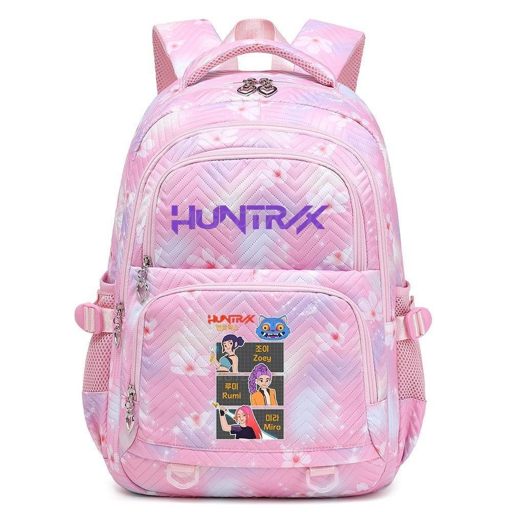 Kpop Demon Hunter Printed Backpack Female Student School Bag Large Capacity Lightweight Casual Backpack Trendy Fashion