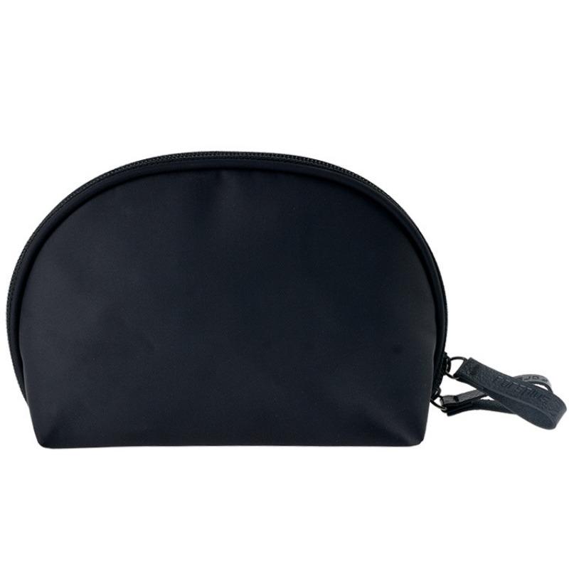 Women Portable Semicircular Shell Handheld Travel Cosmetic Storage Bag чёрный