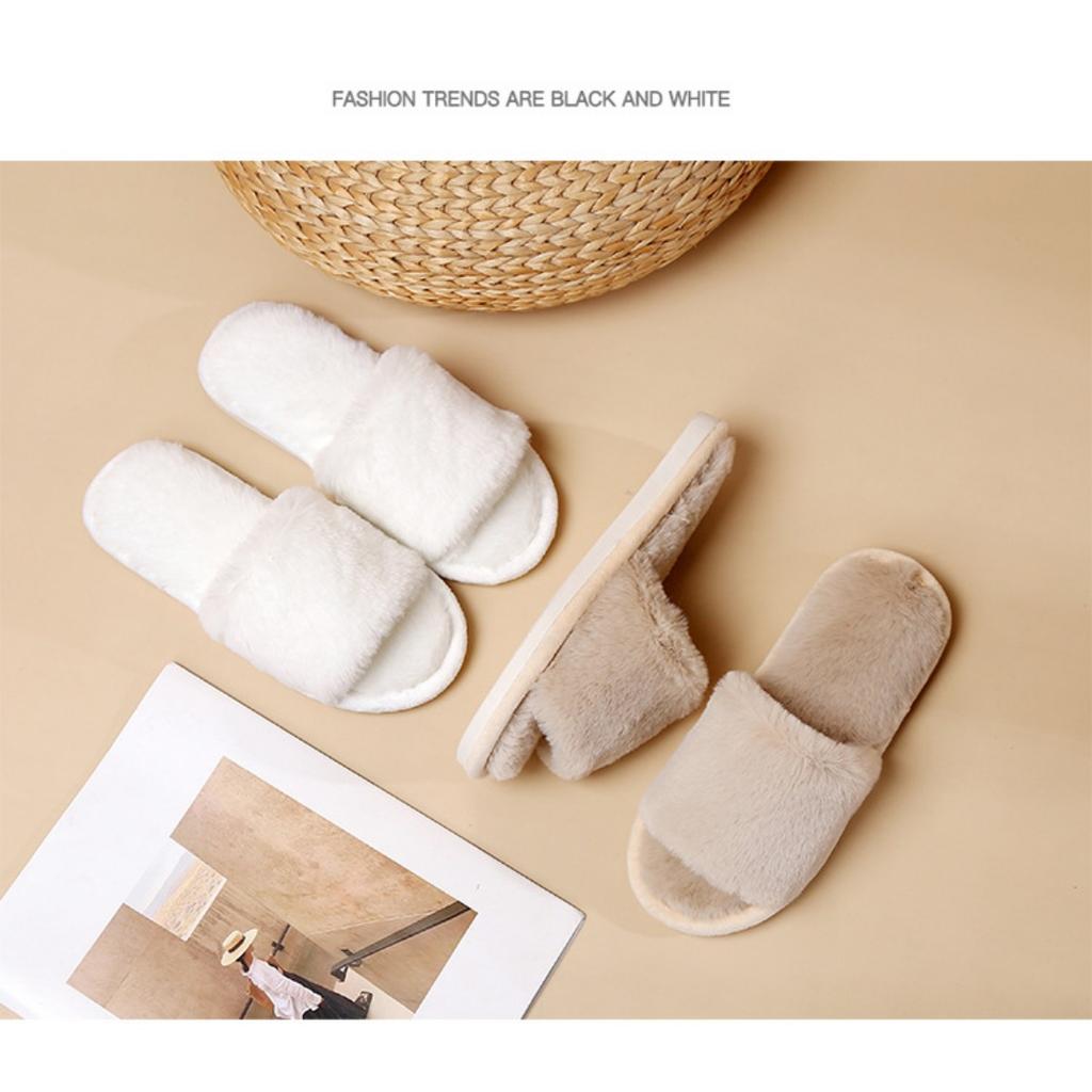 Mao Mao Slippers, Women's Shoes, Outerwear Shoes, Cotton Slippers, Thermal Shoes, Casual Slippers, Breathable, Cotton Shoes