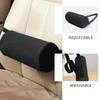 Adjustable Memory Foam Lumbar Support Pillow High Density Mesh Fabric Back Rest Chair Car Seat Elastic Bands Sturdy Buckles Home
