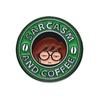 Brooch Alloy Trendy Pin With Charming English Letter Design Inspired By Coffee Cups For Enthusiasts Fashion