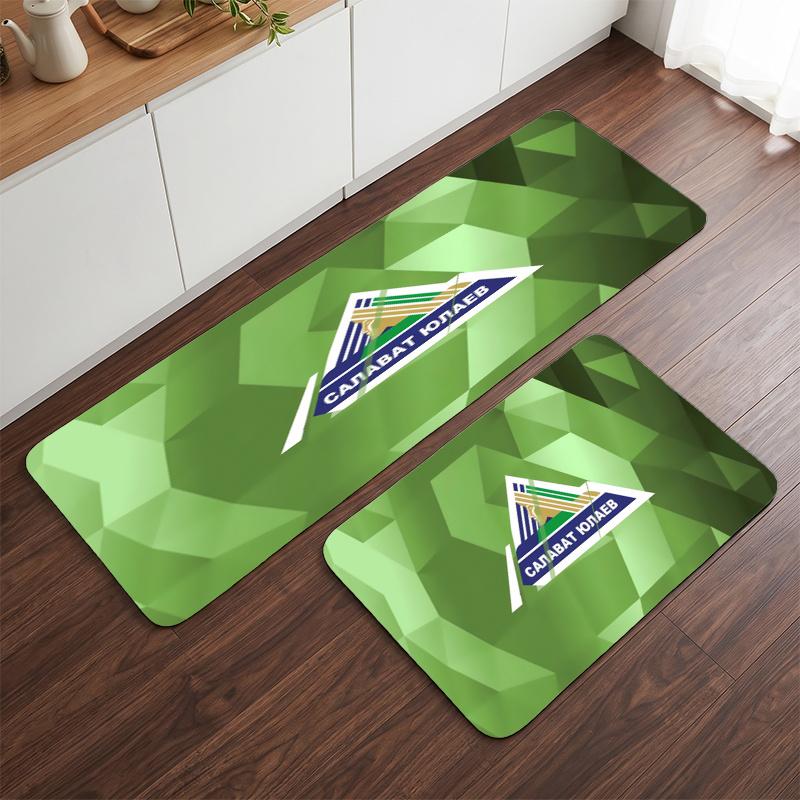 Salavat Yulaev Ufa (5) Flannel Kitchen Mat Soft Anti-Slip Kitchen Floor Runner Rug Kitchen Rug for Home Kitchen Decor