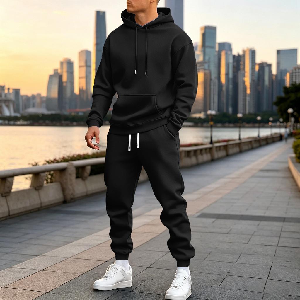 Ensemble Sweat à capuche et Jogging Colorés pour Homme Décontracté Athlétique Deux Pièces