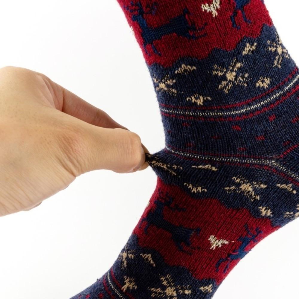 Thickened Christmas Socks Elk Floor Socks High Quality Middle Tube Socks  Winter