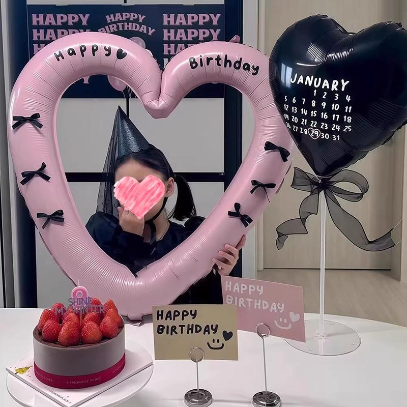 Heart Balloon Accessorie Birthday Party Ballon Decoration Cute Love Ballons Baby Shower Party Gifts Wedding Ballons Ornament