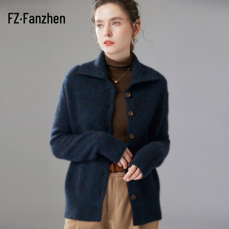 Fanzhen Women's Thick Cashmere Cardigan
