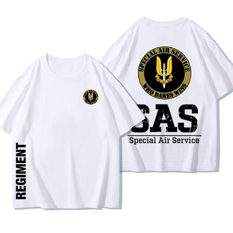 SAS British Special Air Service Tee Rainbow Six Tactical Cotton Military Short Sleeve T-Shirt Summer Men's Casual Comfort Top